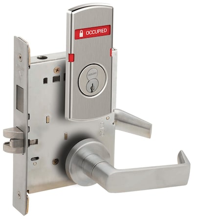 L Series Mortise Lock, Corridor Lock, 06 Lever, A Rose, With FSIC, VACANT/OCCUPIED Indicator For Out